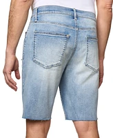Lazer Men's Miles Slim-Fit Stretch 9-1/2" Denim Shorts