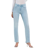 Flying Monkey Women's High Rise Distressed Hem Bootcut Jeans