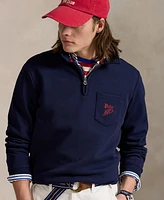 Polo Ralph Lauren Men's Double-Knit Mesh Collared Sweatshirt