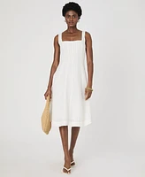 French Connection Women's Birdie Square-Neck A-Line Dress