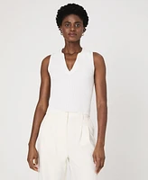French Connection Women's Cotton Mozza V-Neck Sleeveless Sweater