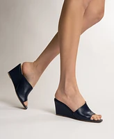 Journee Collection Women's Clementine D'Orsay Slip-On Wedge Sandals