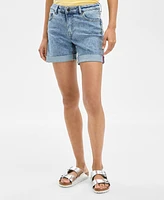 Nautica Jeans Women's Cuffed Denim Shorts
