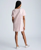 Kenneth Cole Women's Sequin T-Shirt Shift Dress