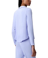 Calvin Klein Women's Collared Button-Front Sleep Shirt QS7475