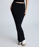 Kenneth Cole Women's Varigated Rib-Knit Maxi Skirt