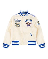 Pro Standard Big Boys and Girls Cream 2025 Nba All-Star Game Satin Full-Snap Jacket