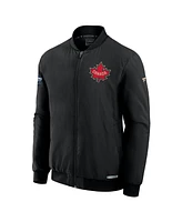 Fanatics Men's Black Canada 2025 4 Nations Face-Off Authentic Pro Full-Zip Bomber Jacket