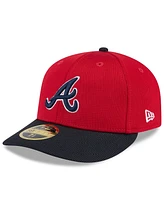 New Era Men's Red/Navy Atlanta Braves 2025 Spring Training Low Profile 59FIFTY Fitted Hat