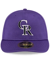 New Era Men's Purple Colorado Rockies 2025 Spring Training Low Profile 59FIFTY Fitted Hat