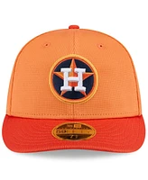 New Era Men's Orange Houston Astros 2025 Spring Training Low Profile 59FIFTY Fitted Hat