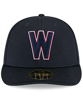 New Era Men's Navy Washington Nationals 2025 Spring Training Low Profile 59FIFTY Fitted Hat