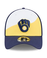 New Era Men's Yellow/Navy Milwaukee Brewers 2025 Spring Training 39THIRTY Flex Hat