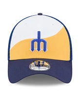 New Era Men's Gold/Blue Seattle Mariners 2025 Spring Training 39THIRTY Flex Hat