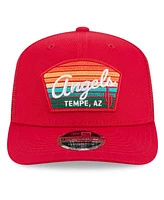 New Era Men's Red Los Angeles Angels 2025 Spring Training 9SEVENTY Stretch-snap Trucker Hat