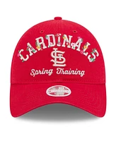 New Era Women's Red St. Louis Cardinals 2025 Spring Training Floral 9TWENTY Adjustable Hat