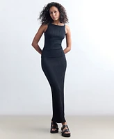 Kenneth Cole Women's Varigated Rib-Knit Maxi Skirt