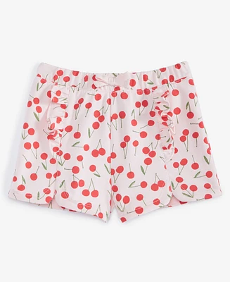 First Impressions Baby Girls Cherry Toss Printed French Terry Shorts, Exclusively at Macy's