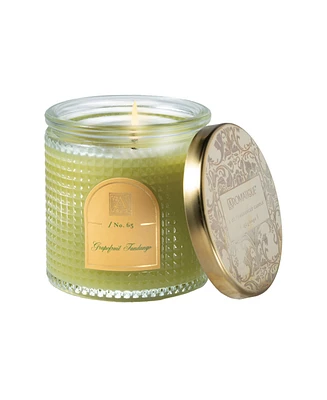 Aromatique Grapefruit Fandango Textured Glass Candle with Lid, 6 oz.