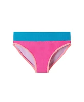 Toddler/Child Girls Pink Ribbed Colorblock Two-Piece Swimsuit