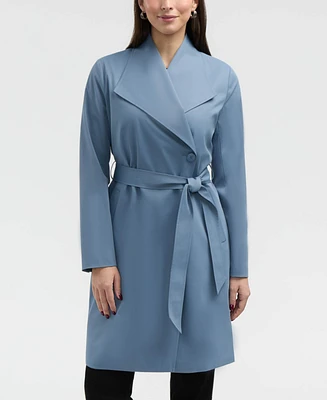 Ellen Tracy Women's Classic Long Trench