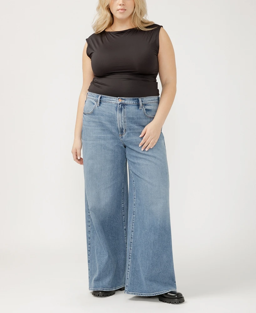 Silver Jeans Co. Plus Highly Desirable High Rise Ultra Wide Leg