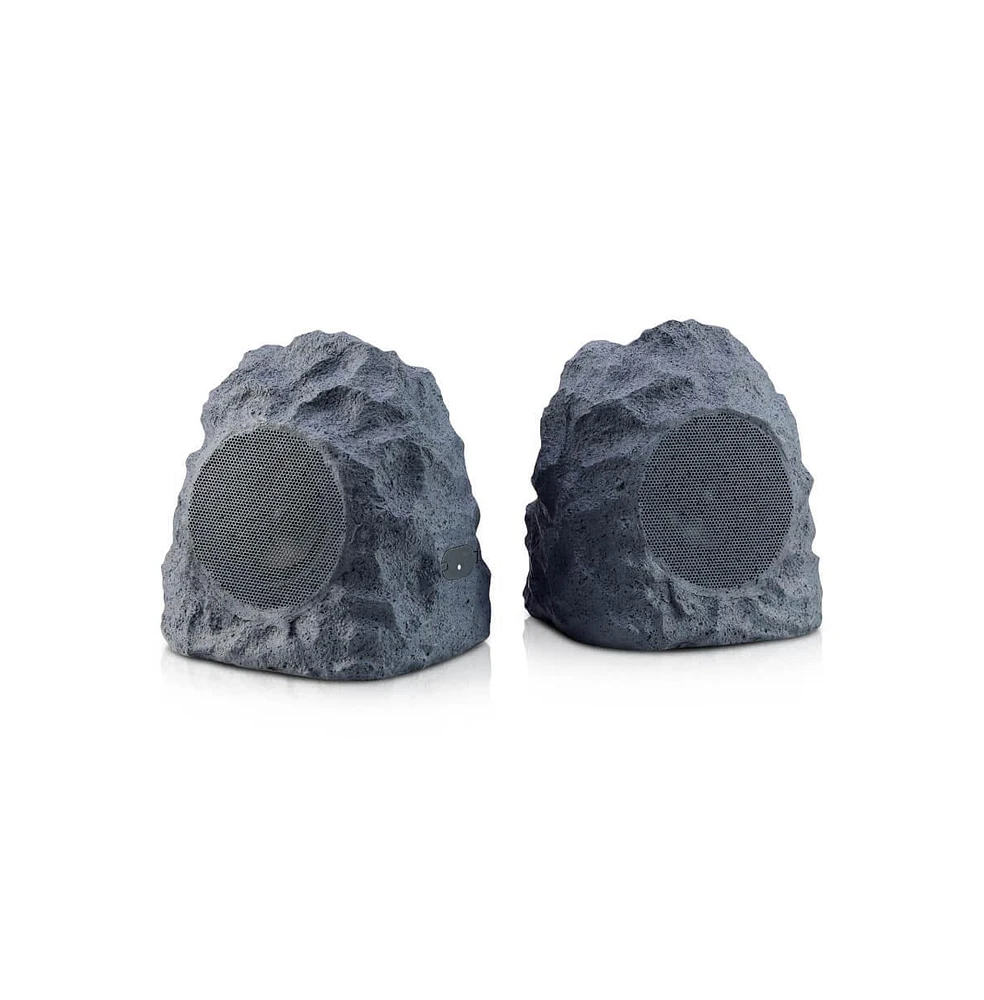 Wireless Outdoor Rechargeable Stereo Rock Speakers Pair