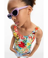 Desigual Girls Girls's Tropical print swimsuit