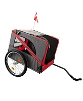 Outdoor Heavy Duty Foldable Utility Pet Stroller Dog Carriers Bicycle Trailer