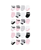 Hudson Baby Cotton Rich Terry Socks -Pack, Bows