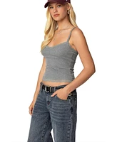 Edikted Womens Mireille Lacey Tank Top