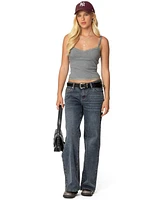 Edikted Womens Mireille Lacey Tank Top