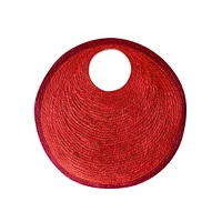 Solo Tomato Mini Jute Bag In Red