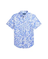 Polo Ralph Lauren Big Boys Sea-Print Short-Sleeve Shirt