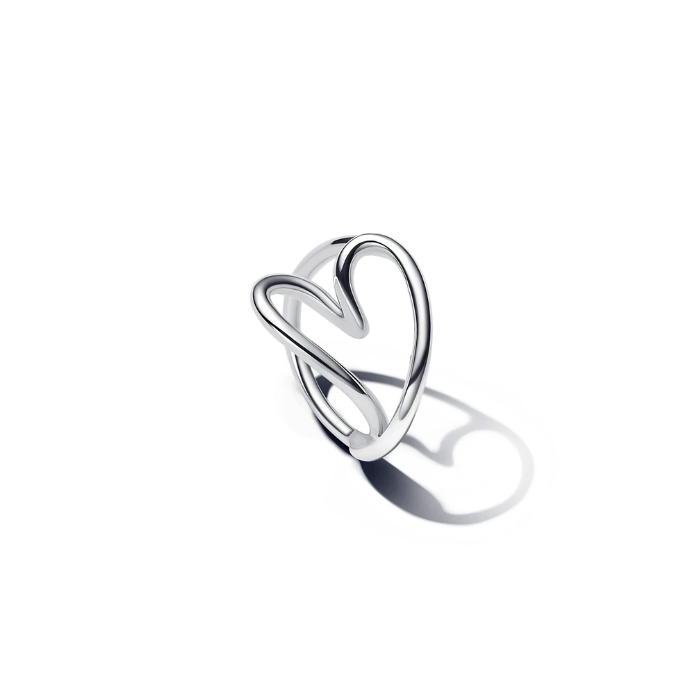 Pandora Sterling Silver Heart Shaped Ring