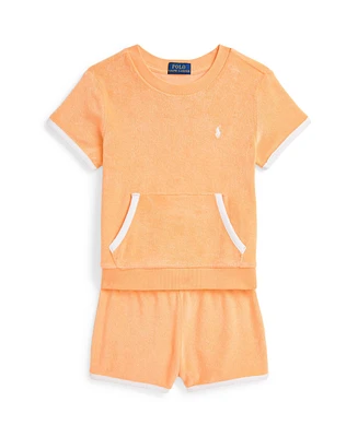Polo Ralph Lauren Toddler and Little Boys Terry Sweatshirt Short Set