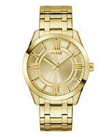 Guess Men's Analog Gold-Tone Stainless Steel Watch, 44mm