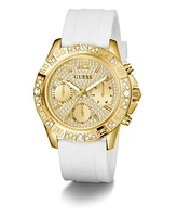 Guess Women's Multifunction White Silicone Watch, 40mm