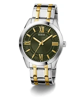 Guess Men's Analog Two-Tone Stainless-Steel Watch, 44mm