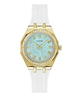 Guess Women's Analog White Silicone Watch, 36mm