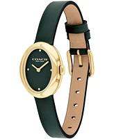 Coach Women's Sammy Green Leather Strap Watch, 22.5mm
