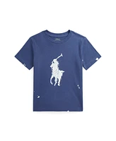 Polo Ralph Lauren Toddler and Little Boys Big Pony Paint-Splatter-Print T-Shirt