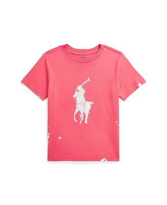 Polo Ralph Lauren Toddler and Little Boys Big Pony Paint-Splatter-Print T-Shirt