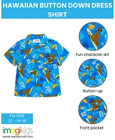 Scooby-Doo Scooby Doo Hawaiian Button Down Dress Shirt