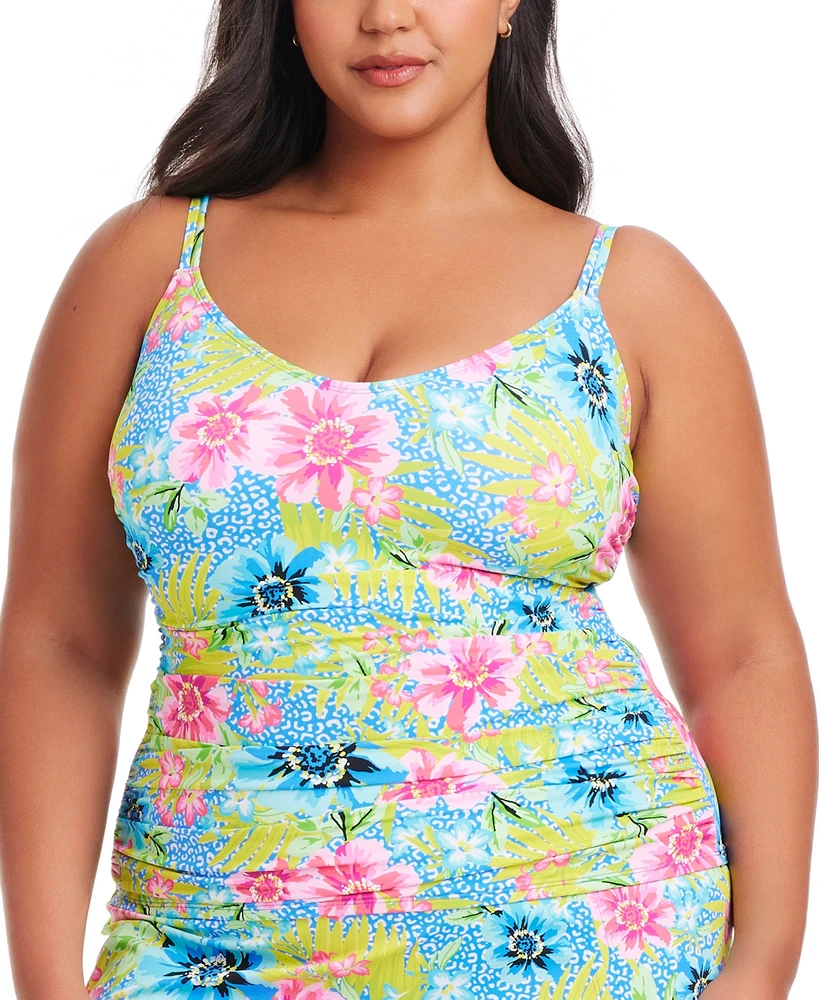 Bleu by Rod Beattie Plus Lets Get Away Scoop Neck Tankini