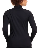 Reebok Women's Id Train Fitted Quarter-Zip Track Jacket