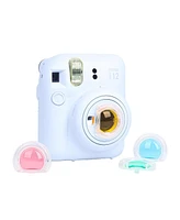 Fujifilm Fujifilm Instax Mini 12 Instant Film Camera, Pastel Blue Bundle with Instax Mini Custom Case, Accessory Kit and Daylight Film