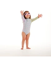 Infant Girls Floral Print Rash Guard