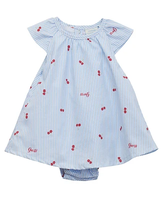 Guess Baby Girls Printed Stretch Poplin Bodysuit Dress