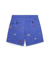 Polo Ralph Lauren Big Boys Embroidered Chino Shorts